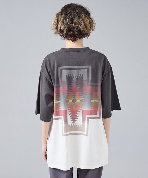 ABAHOUSE / アバハウス Tシャツ | 【PENDLETON/ペンドルトン】グラデーション ダイバックプリント Tシャツ | 詳細8