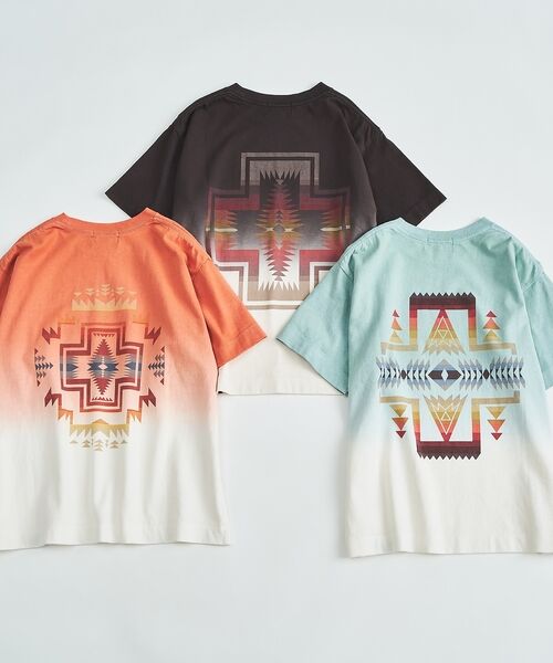 ABAHOUSE / アバハウス Tシャツ | 【PENDLETON/ペンドルトン】グラデーション ダイバックプリント Tシャツ | 詳細13