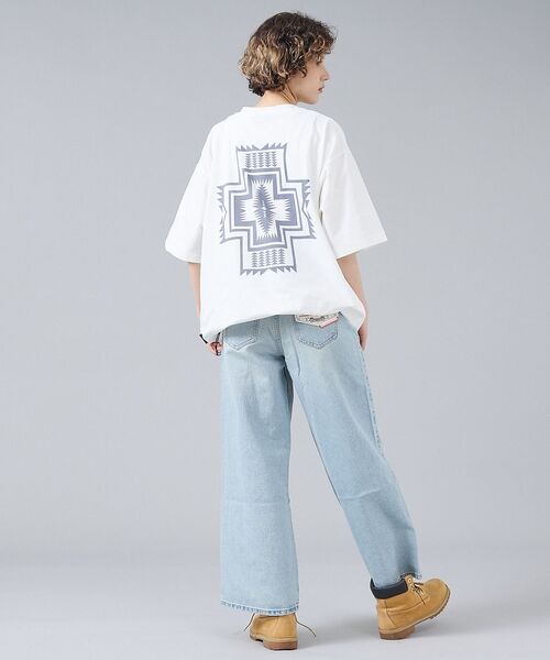 ABAHOUSE / アバハウス Tシャツ | 【PENDLETON/ペンドルトン】カルキュロ バックプリント 半袖Tシャツ / | 詳細8