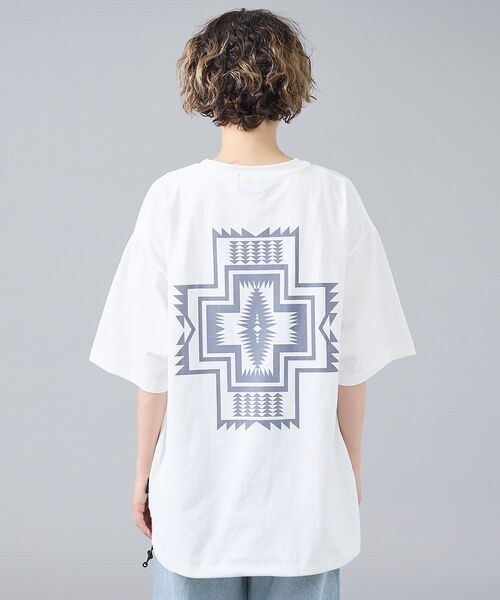 ABAHOUSE / アバハウス Tシャツ | 【PENDLETON/ペンドルトン】カルキュロ バックプリント 半袖Tシャツ / | 詳細11