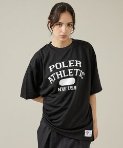 ABAHOUSE / アバハウス Tシャツ | 【POLeR/ポーラー】ATHLETIC ロゴTシャツ / 61MCV0036