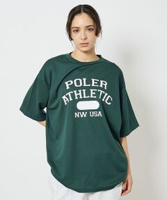 ABAHOUSE / アバハウス Tシャツ | 【POLeR/ポーラー】ATHLETIC ロゴTシャツ / 61MCV0036