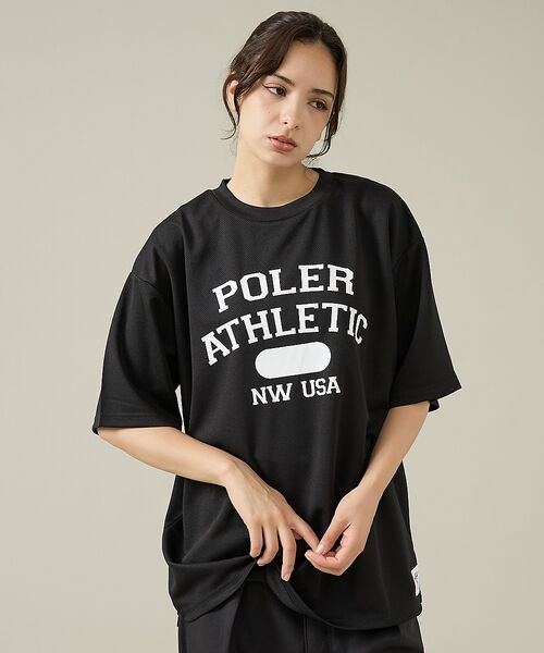 ABAHOUSE / アバハウス Tシャツ | 【POLeR/ポーラー】ATHLETIC ロゴTシャツ / 61MCV0036 | 詳細4