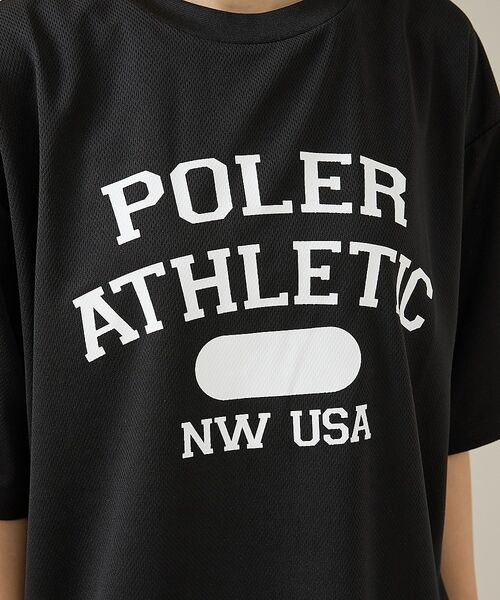 ABAHOUSE / アバハウス Tシャツ | 【POLeR/ポーラー】ATHLETIC ロゴTシャツ / 61MCV0036 | 詳細6