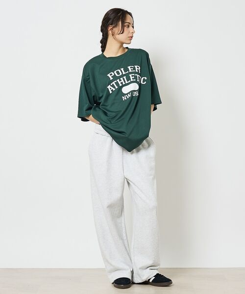 ABAHOUSE / アバハウス Tシャツ | 【POLeR/ポーラー】ATHLETIC ロゴTシャツ / 61MCV0036 | 詳細1