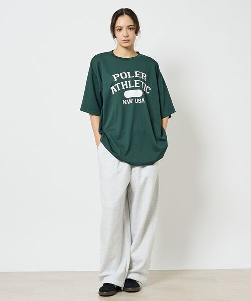 ABAHOUSE / アバハウス Tシャツ | 【POLeR/ポーラー】ATHLETIC ロゴTシャツ / 61MCV0036 | 詳細8