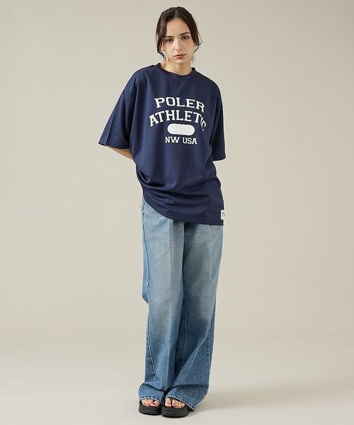 ABAHOUSE / アバハウス Tシャツ | 【POLeR/ポーラー】ATHLETIC ロゴTシャツ / 61MCV0036 | 詳細16