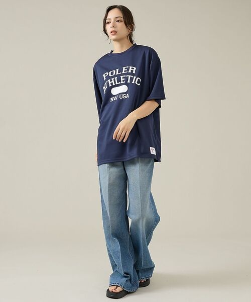 ABAHOUSE / アバハウス Tシャツ | 【POLeR/ポーラー】ATHLETIC ロゴTシャツ / 61MCV0036 | 詳細17