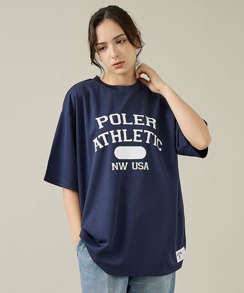 ABAHOUSE / アバハウス Tシャツ | 【POLeR/ポーラー】ATHLETIC ロゴTシャツ / 61MCV0036 | 詳細19