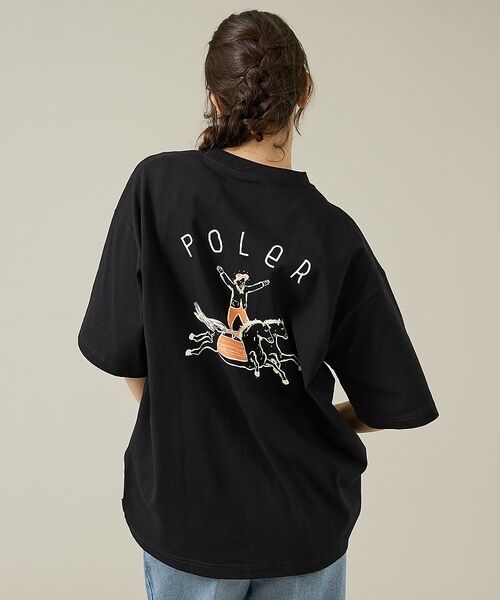 ABAHOUSE / アバハウス Tシャツ | 【POLeR/ポーラー】バックプリント Tシャツ / 261MCV0061 / | 詳細13
