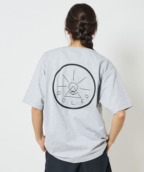 ABAHOUSE / アバハウス Tシャツ | 【POLeR/ポーラー】バックプリント グラフィック Tシャツ / 0261MC（グレー系その他1）