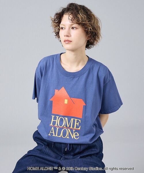 ABAHOUSE / アバハウス Tシャツ | 【GOOD ROCK SPEED/グッドロックスピード】HOME ALONE /（ネイビー）