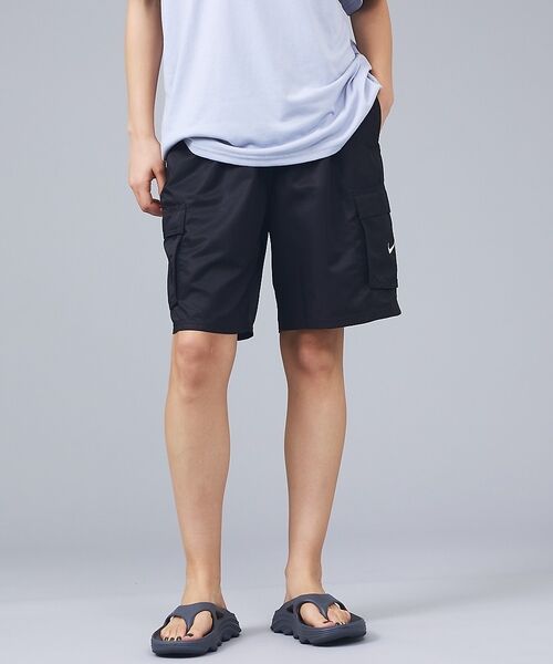 ABAHOUSE / アバハウス ショート・ハーフ・半端丈パンツ | 【NIKE / ナイキ】NESSG452 リップストップ 水陸両用 9ボレーカー（ブラック）