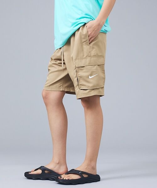 ABAHOUSE / アバハウス ショート・ハーフ・半端丈パンツ | 【NIKE / ナイキ】NESSG452 リップストップ 水陸両用 9ボレーカー（ベージュ）