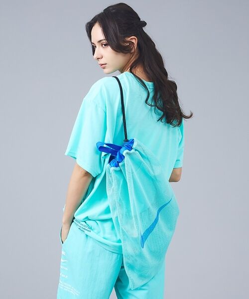 ABAHOUSE / アバハウス リュック・バックパック | 【NIKE / ナイキ】1994043 メッシュ ワンショルダーバッグ / 16（サックスブルー）