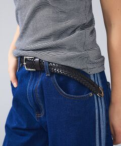 ABAHOUSE / アバハウス ベルト・サスペンダー | Puntale Leather Plain Belt / ウエスタンベルト/プン