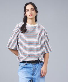 ABAHOUSE / アバハウス Tシャツ | 【FRUIT OF THE LOOM/フルーツ・オブ・ザ・ルーム】ピーチ起毛ボー