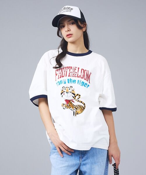 ABAHOUSE / アバハウス Tシャツ | 【FRUIT OF THE LOOM/フルーツ・オブ・ザ・ルーム】KELLOGG（ホワイト）