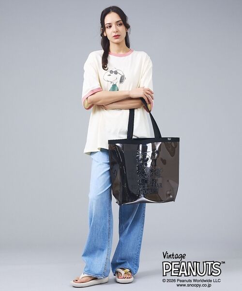 ABAHOUSE / アバハウス エコバッグ | 【FRUIT OF THE LOOM/フルーツオブザルーム】PEANUTS コラ | 詳細5