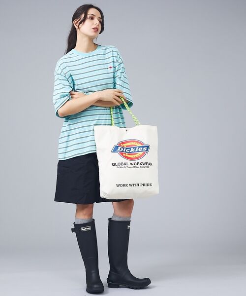 ABAHOUSE / アバハウス トートバッグ | 【DICKIES/ディッキーズ】LOGO PRINT ROPE TOTE BAG | 詳細3