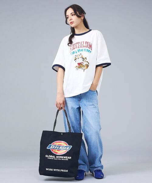 ABAHOUSE / アバハウス トートバッグ | 【DICKIES/ディッキーズ】LOGO PRINT ROPE TOTE BAG | 詳細16