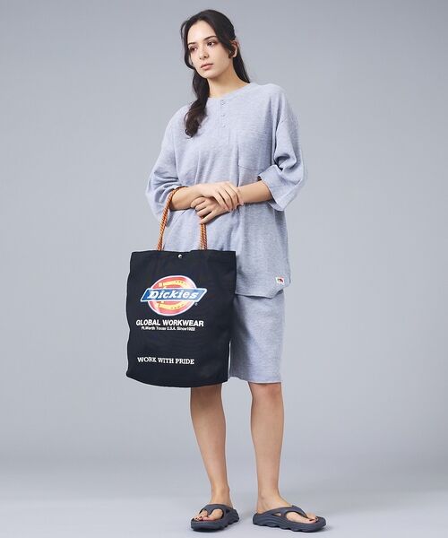 ABAHOUSE / アバハウス トートバッグ | 【DICKIES/ディッキーズ】LOGO PRINT ROPE TOTE BAG | 詳細20