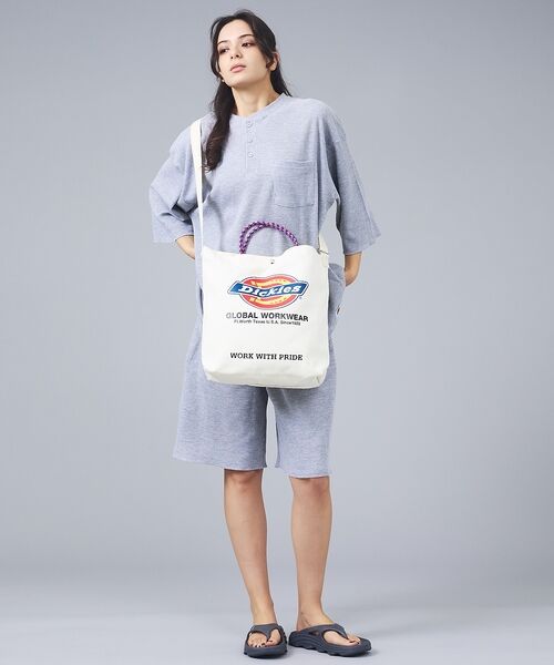 ABAHOUSE / アバハウス トートバッグ | 【DICKIES/ディッキーズ】LOGO PRINT ROPE 2WAY SHO | 詳細4