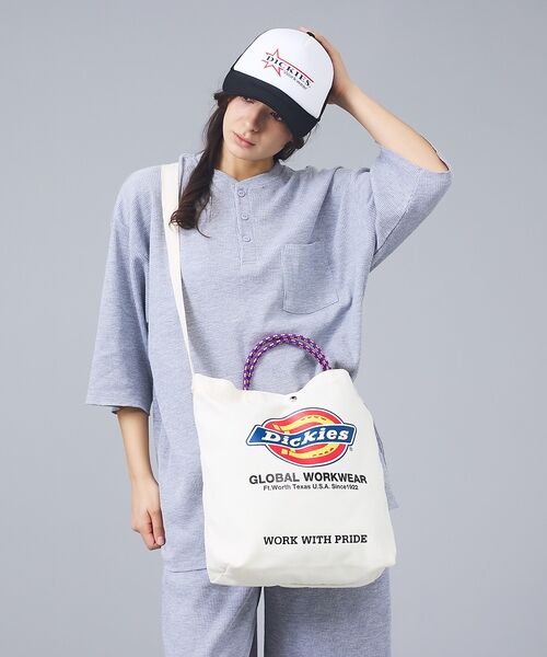 ABAHOUSE / アバハウス トートバッグ | 【DICKIES/ディッキーズ】LOGO PRINT ROPE 2WAY SHO | 詳細15