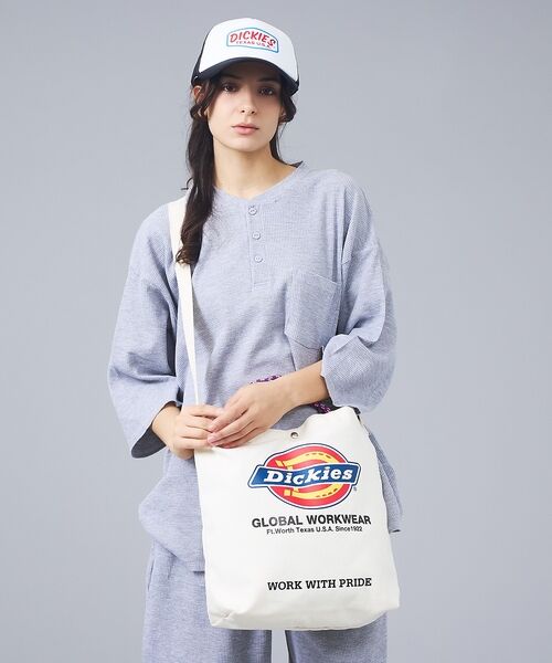 ABAHOUSE / アバハウス トートバッグ | 【DICKIES/ディッキーズ】LOGO PRINT ROPE 2WAY SHO | 詳細16
