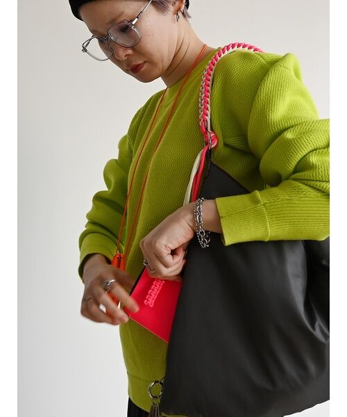 ABAHOUSE / アバハウス ショルダーバッグ | 【cheek/チーク】ネオンハンドルトライアングルショルダー/C26002/ショ | 詳細12