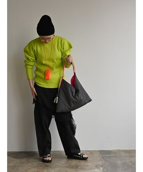 ABAHOUSE / アバハウス ショルダーバッグ | 【cheek/チーク】ネオンハンドルトライアングルショルダー/C26002/ショ | 詳細7