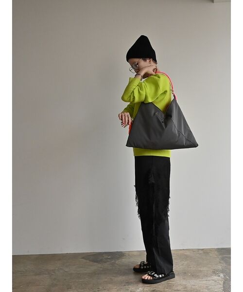 ABAHOUSE / アバハウス ショルダーバッグ | 【cheek/チーク】ネオンハンドルトライアングルショルダー/C26002/ショ | 詳細9