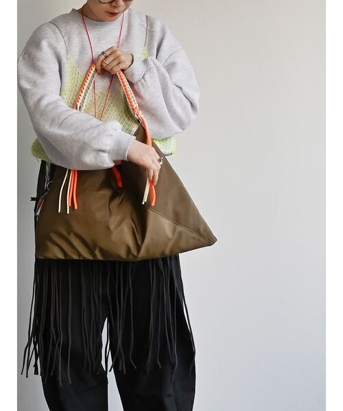 ABAHOUSE / アバハウス ショルダーバッグ | 【cheek/チーク】ネオンハンドルトライアングルショルダー/C26002/ショ | 詳細24