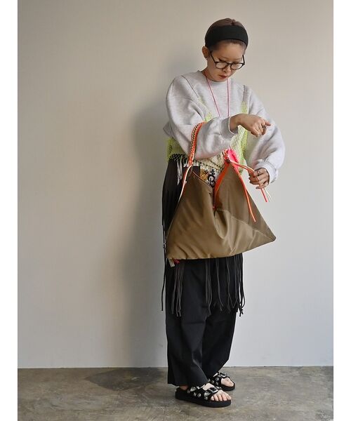 ABAHOUSE / アバハウス ショルダーバッグ | 【cheek/チーク】ネオンハンドルトライアングルショルダー/C26002/ショ | 詳細20