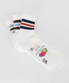 ABAHOUSE / アバハウス ソックス | 【FRUIT OF THE LOOM/フルーツ・オブ・ザ・ルーム】3Pカラフルラ