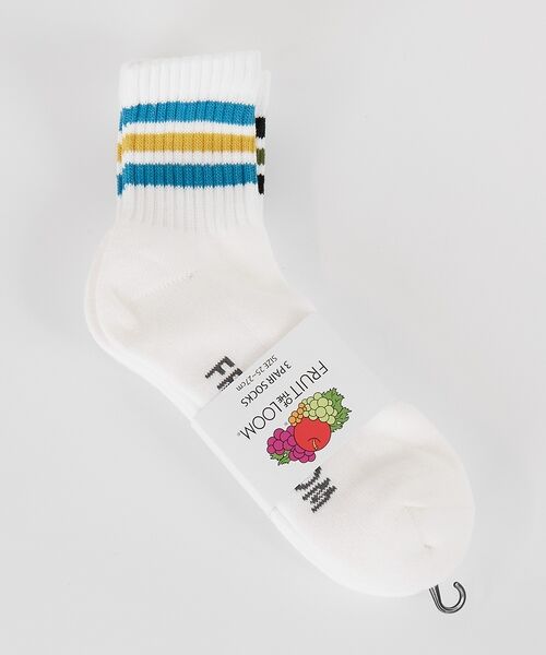 ABAHOUSE / アバハウス ソックス | 【FRUIT OF THE LOOM/フルーツ・オブ・ザ・ルーム】3Pカラフルラ | 詳細2