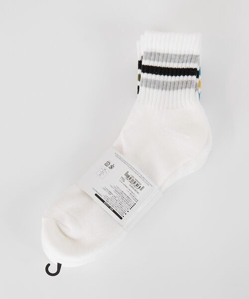 ABAHOUSE / アバハウス ソックス | 【FRUIT OF THE LOOM/フルーツ・オブ・ザ・ルーム】3Pカラフルラ | 詳細3