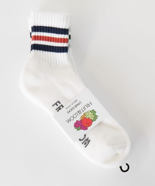 ABAHOUSE / アバハウス ソックス | 【FRUIT OF THE LOOM/フルーツ・オブ・ザ・ルーム】3Pカラフルラ | 詳細8