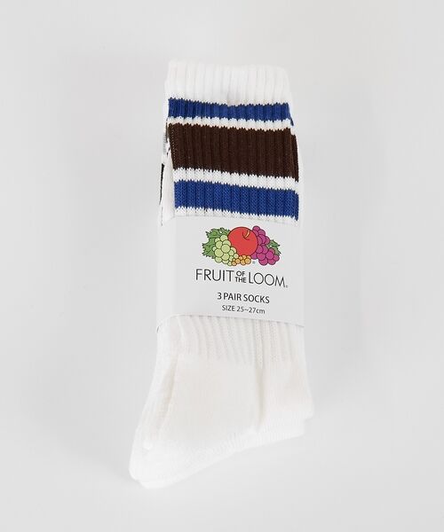 ABAHOUSE / アバハウス ソックス | 【FRUIT OF THE LOOM/フルーツ・オブ・ザ・ルーム】3Pカラフルラ | 詳細2