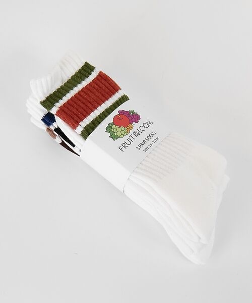 ABAHOUSE / アバハウス ソックス | 【FRUIT OF THE LOOM/フルーツ・オブ・ザ・ルーム】3Pカラフルラ | 詳細7
