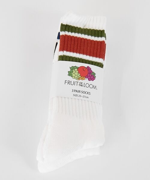 ABAHOUSE / アバハウス ソックス | 【FRUIT OF THE LOOM/フルーツ・オブ・ザ・ルーム】3Pカラフルラ | 詳細8