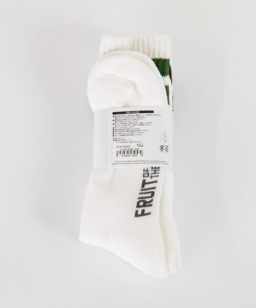 ABAHOUSE / アバハウス ソックス | 【FRUIT OF THE LOOM/フルーツ・オブ・ザ・ルーム】 3P2ライン | 詳細9