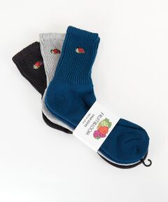 ABAHOUSE / アバハウス ソックス | 【FRUIT OF THE LOOM/フルーツ・オブ・ザ・ルーム】3Pゆるリッチ