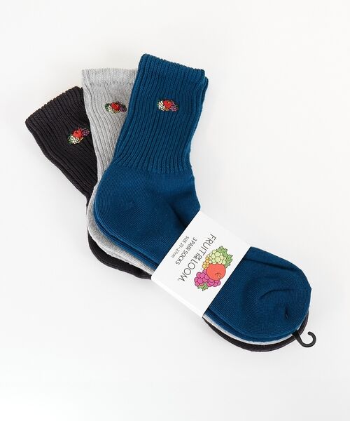 ABAHOUSE / アバハウス ソックス | 【FRUIT OF THE LOOM/フルーツ・オブ・ザ・ルーム】3Pゆるリッチ | 詳細1