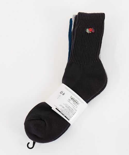 ABAHOUSE / アバハウス ソックス | 【FRUIT OF THE LOOM/フルーツ・オブ・ザ・ルーム】3Pゆるリッチ | 詳細3