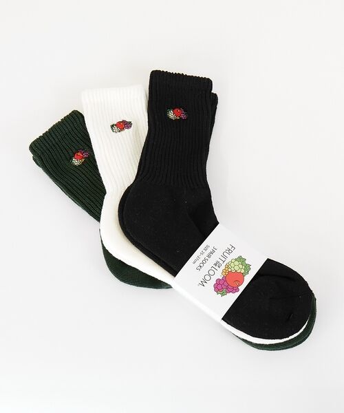 ABAHOUSE / アバハウス ソックス | 【FRUIT OF THE LOOM/フルーツ・オブ・ザ・ルーム】3Pゆるリッチ | 詳細7