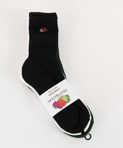 ABAHOUSE / アバハウス ソックス | 【FRUIT OF THE LOOM/フルーツ・オブ・ザ・ルーム】3Pゆるリッチ | 詳細8