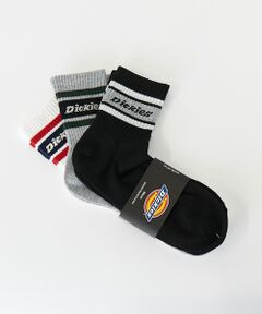 ABAHOUSE / アバハウス ソックス | 【Dickies / ディッキーズ】3Pラインロゴソックス/3足パックラインロゴ