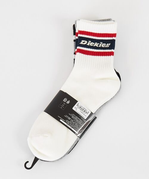 ABAHOUSE / アバハウス ソックス | 【Dickies / ディッキーズ】3Pラインロゴソックス/3足パックラインロゴ | 詳細3