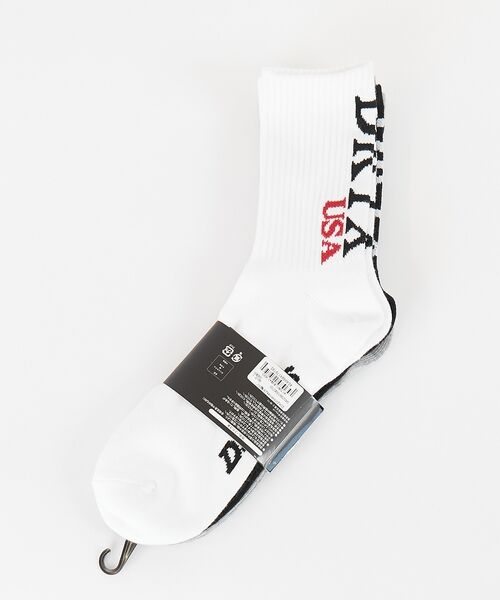 ABAHOUSE / アバハウス ソックス | 【Dickies / ディッキーズ】3P縦ロゴソックス/3足パック縦ロゴデザイン | 詳細3